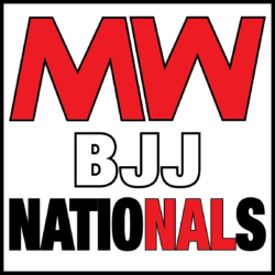 MW BJJ Nationals logo in red and black.